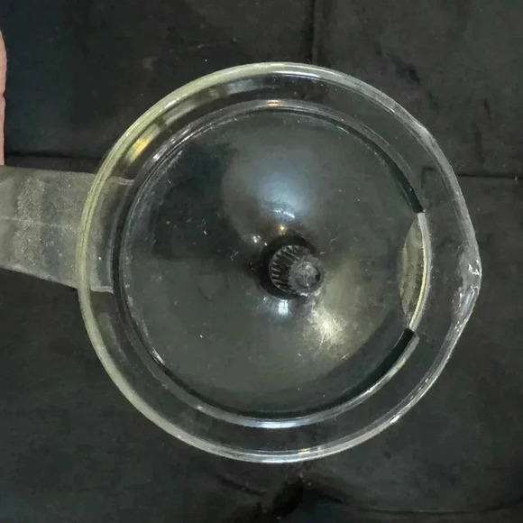 MCM PYREX GOLD ATOMIC DIAMOND STARS CARAFE 2 CUP COFFEE TEA POT 5" - Picture 8 of 12